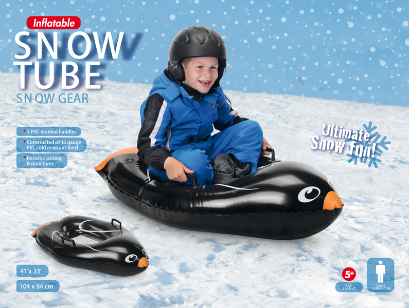 Inflatable Penguin Snow Tube