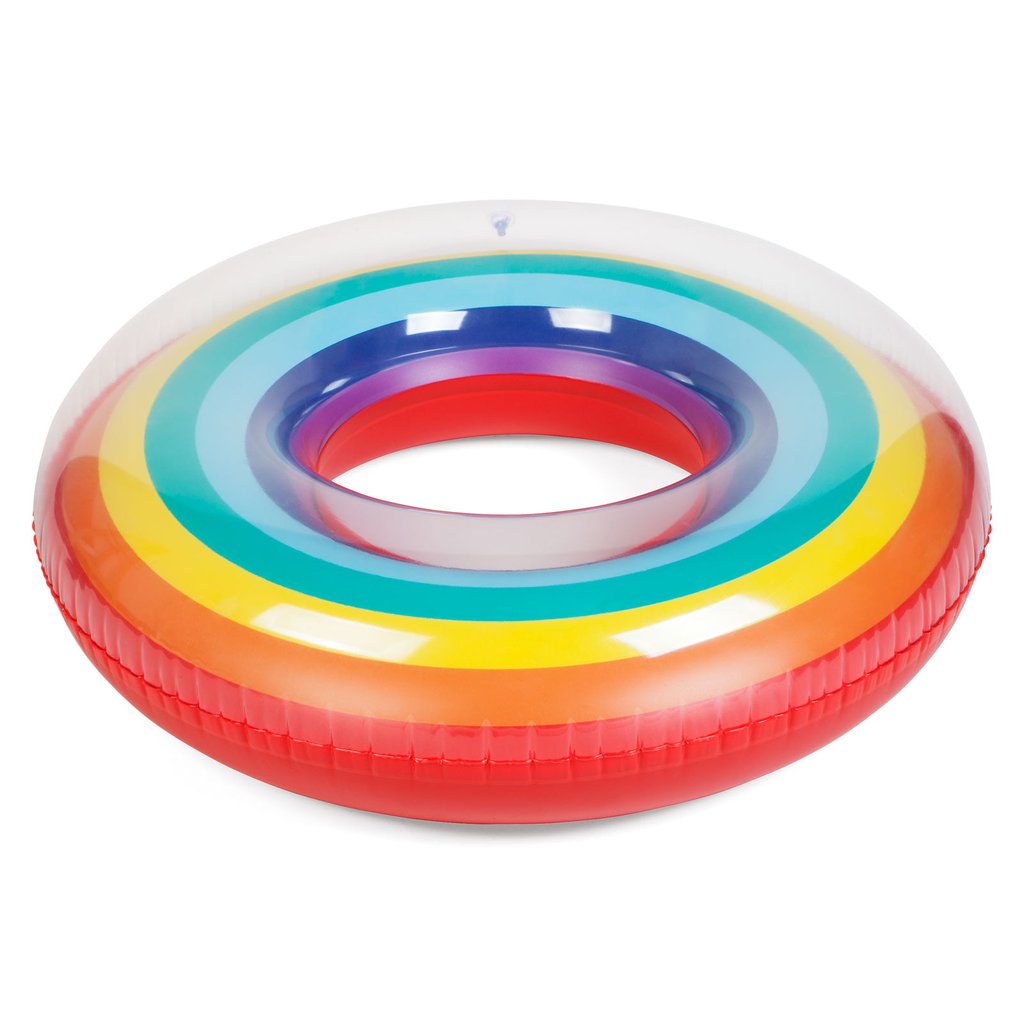 Summer Colorful Hot sale Rainbow Inflatable Pool Ring