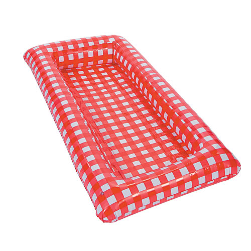 Inflatable Red Gingham Buffet Cooler