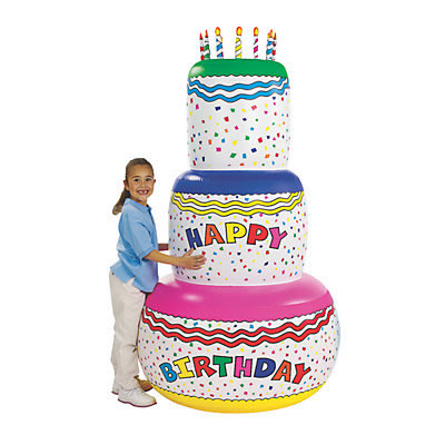 Inflatable Jumbo Birthday Cake