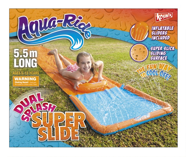 Summer Games Infltable Water Splash Supper Slide