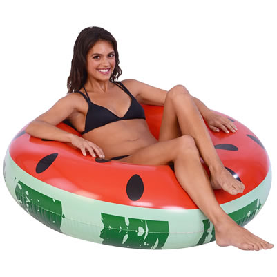 Watermelon Pool Float, Inner Tube Swim Raft Inflatable