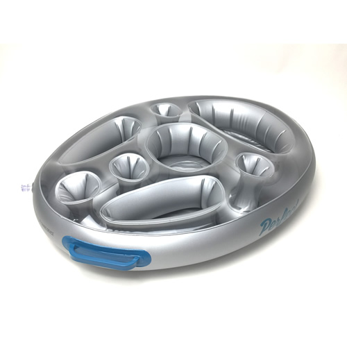 Inflatable Floating Caddy for Snacks and Drinks