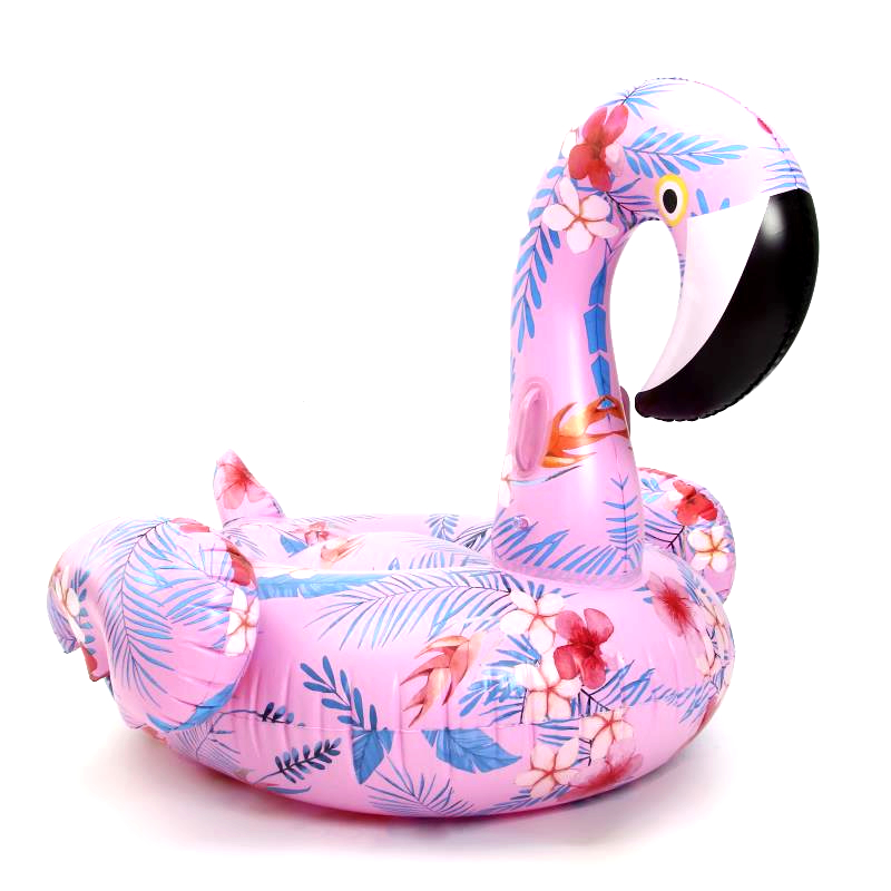 Floral Inflatable flamingo pool float