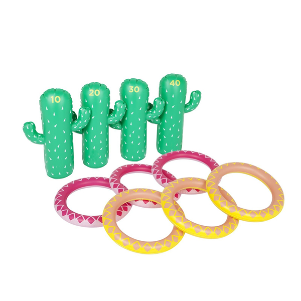 Cactus Inflatable Ring Toss Set