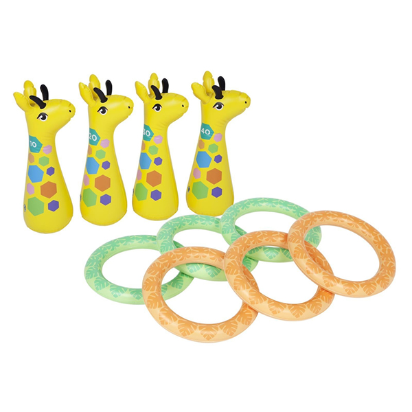 Giraffe Inflatable Ring Toss Set