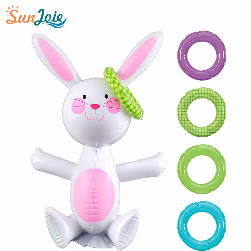 Inflatable Easter Bunny Ring Toss