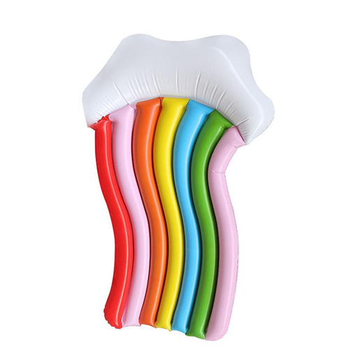 Rainbow inflatable pool float