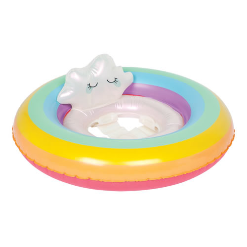 Lovely Inflatable Rainbow Baby Float
