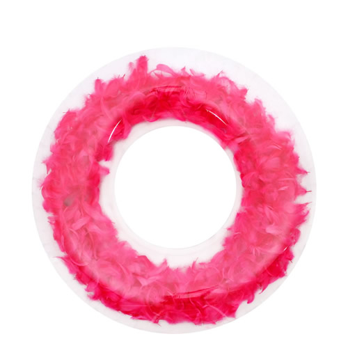 Feather Swimming Ring Pink