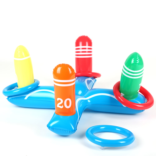 Inflatable Pool Toss Game Combo Set