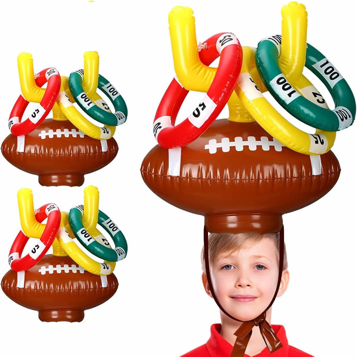 Inflatable Post Ring Toss Football Goal