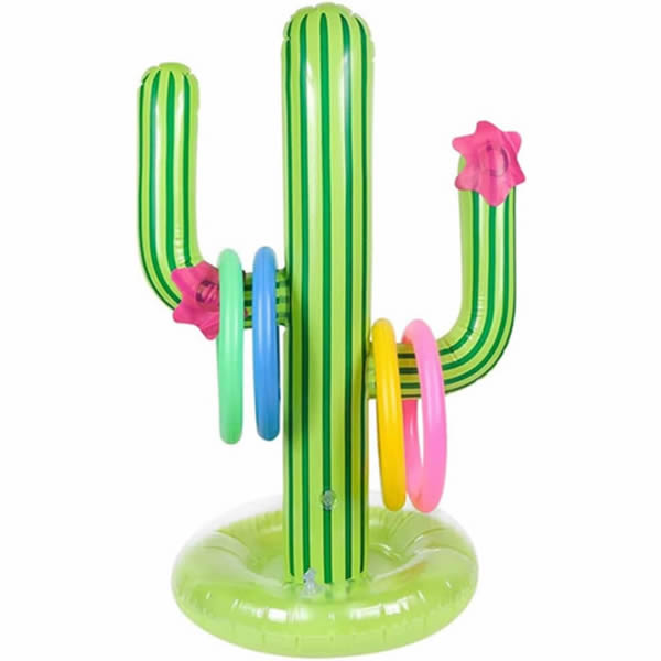 Inflatable Cactus Ring Toss Set